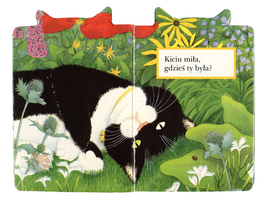 Koty w Ilustracjach Kolorowe Wyliczanki - Kiciu Miła Gdzieś Ty Była - Ilustracja Tracey Moreney