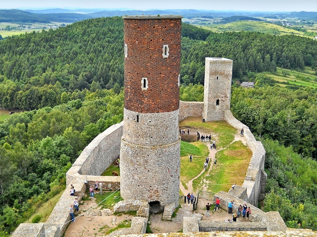 Widok na Zamek w Chęcinach