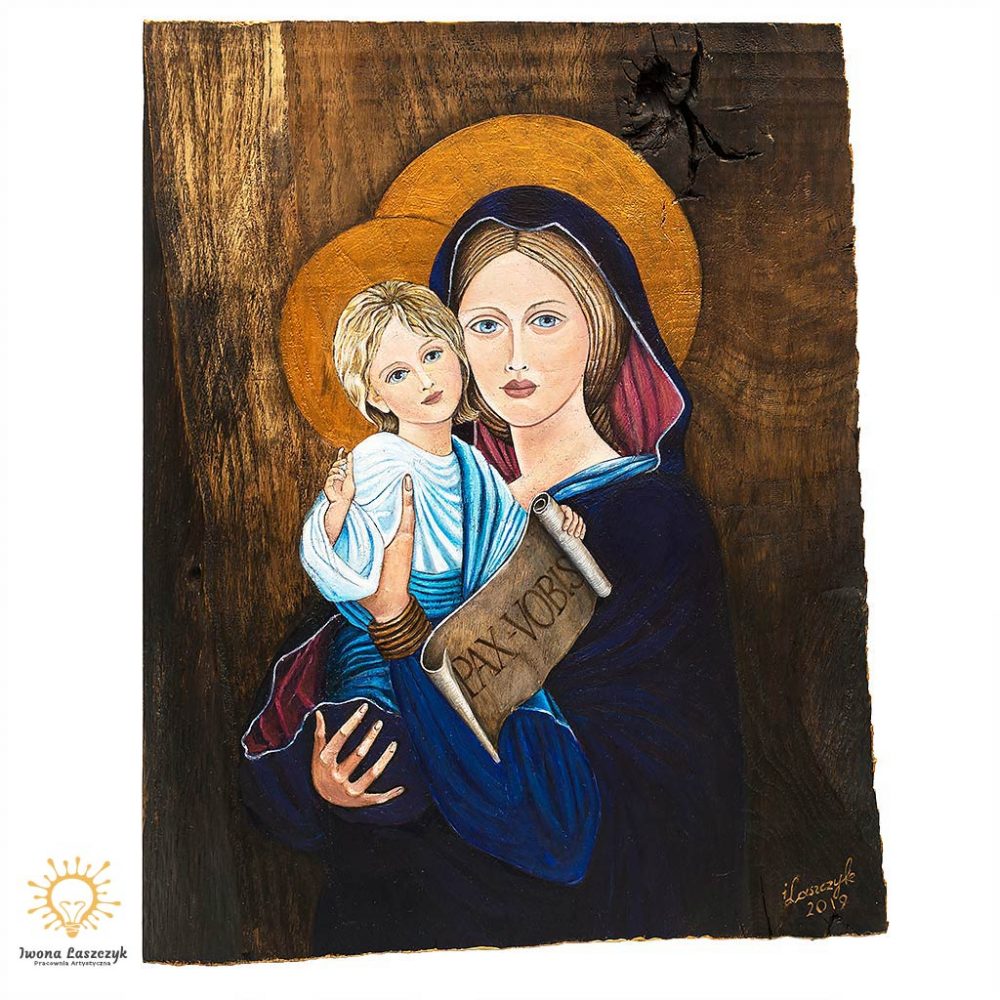 Madonna z Dzieciątkiem na desce