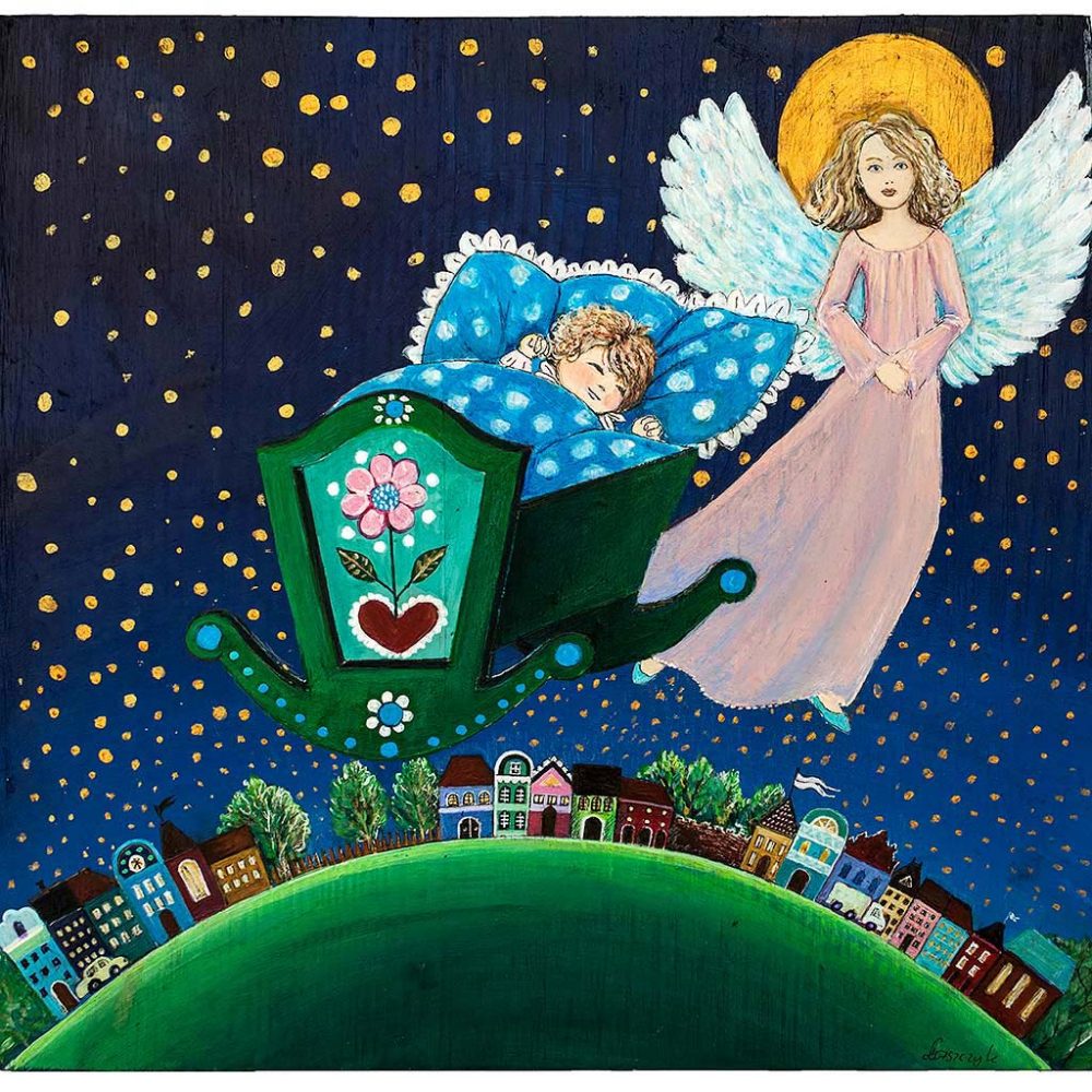 Anioł Stróż z Dzieciątkiem w Kołysce
