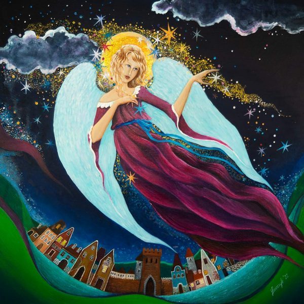 Obraz z Aniołem Malowany dla Katarzyny