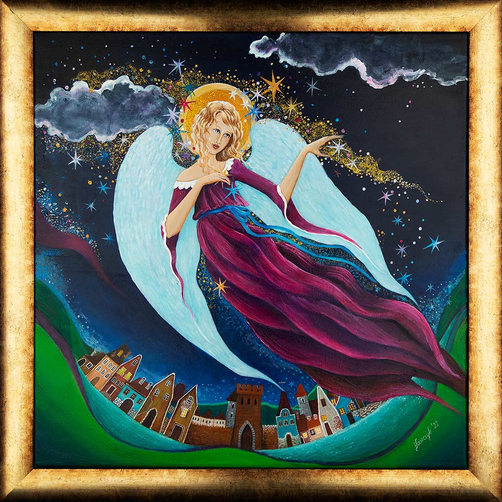 Obraz z Aniołem Malowany dla Katarzyny